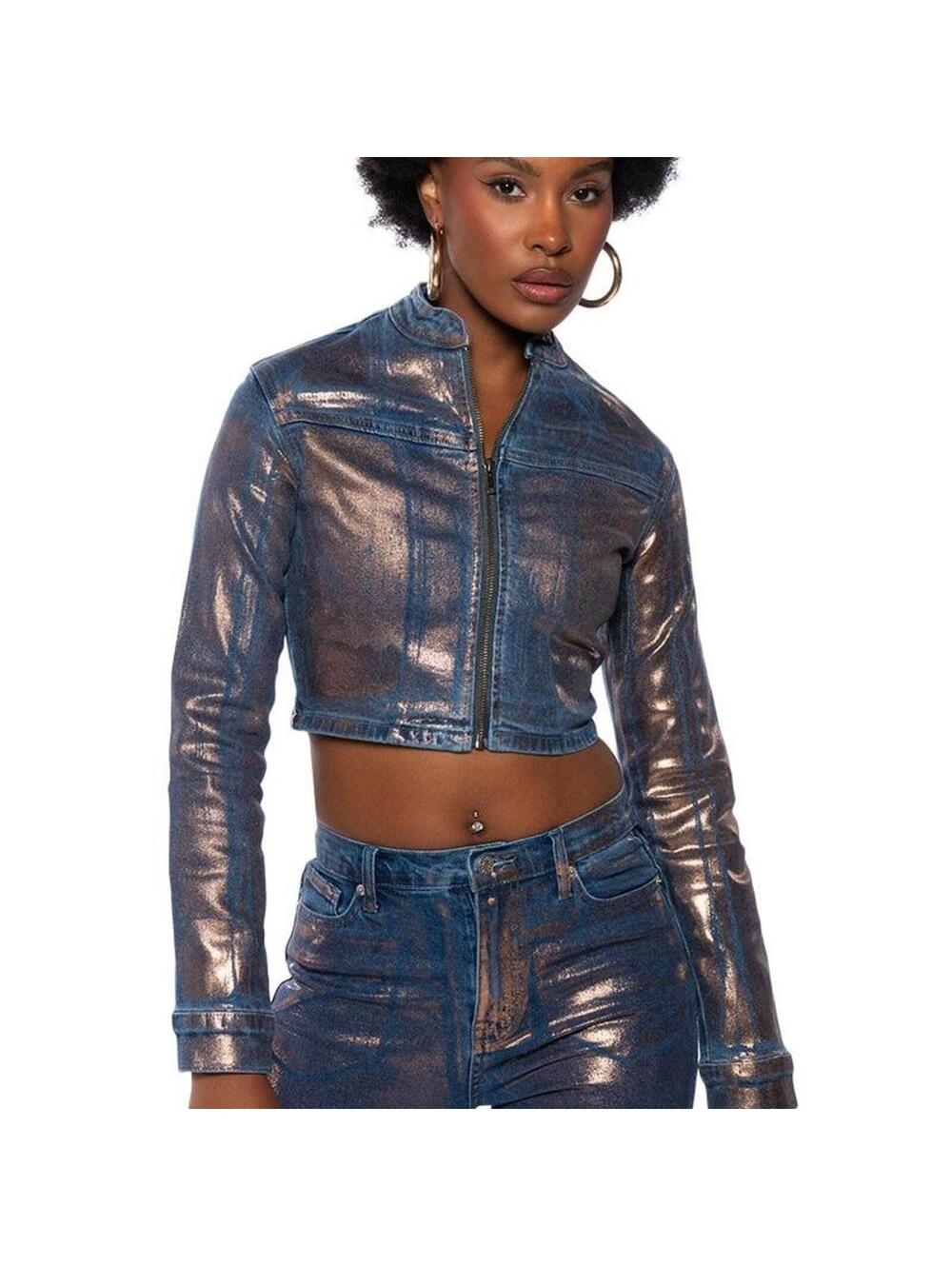Akira SHOW TIME METALLIC JEANS JACKET